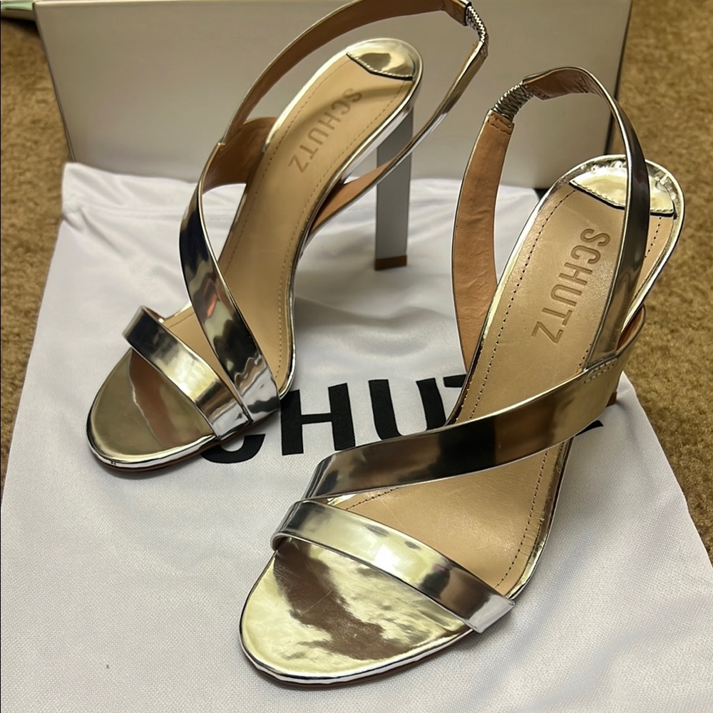 Schutz Silver Women's Heels